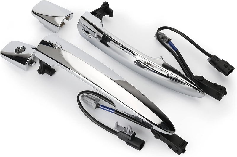 Jepacr 806409N00A Exterior Outer Chrome Door Handle Front Left & Right Side (2 PCS), with Sensor and Smart Keyless Entry System, for Nissan Sentra/Maxima/Murano/Leaf Replace# 806469N00A 806469N00A - Image 4